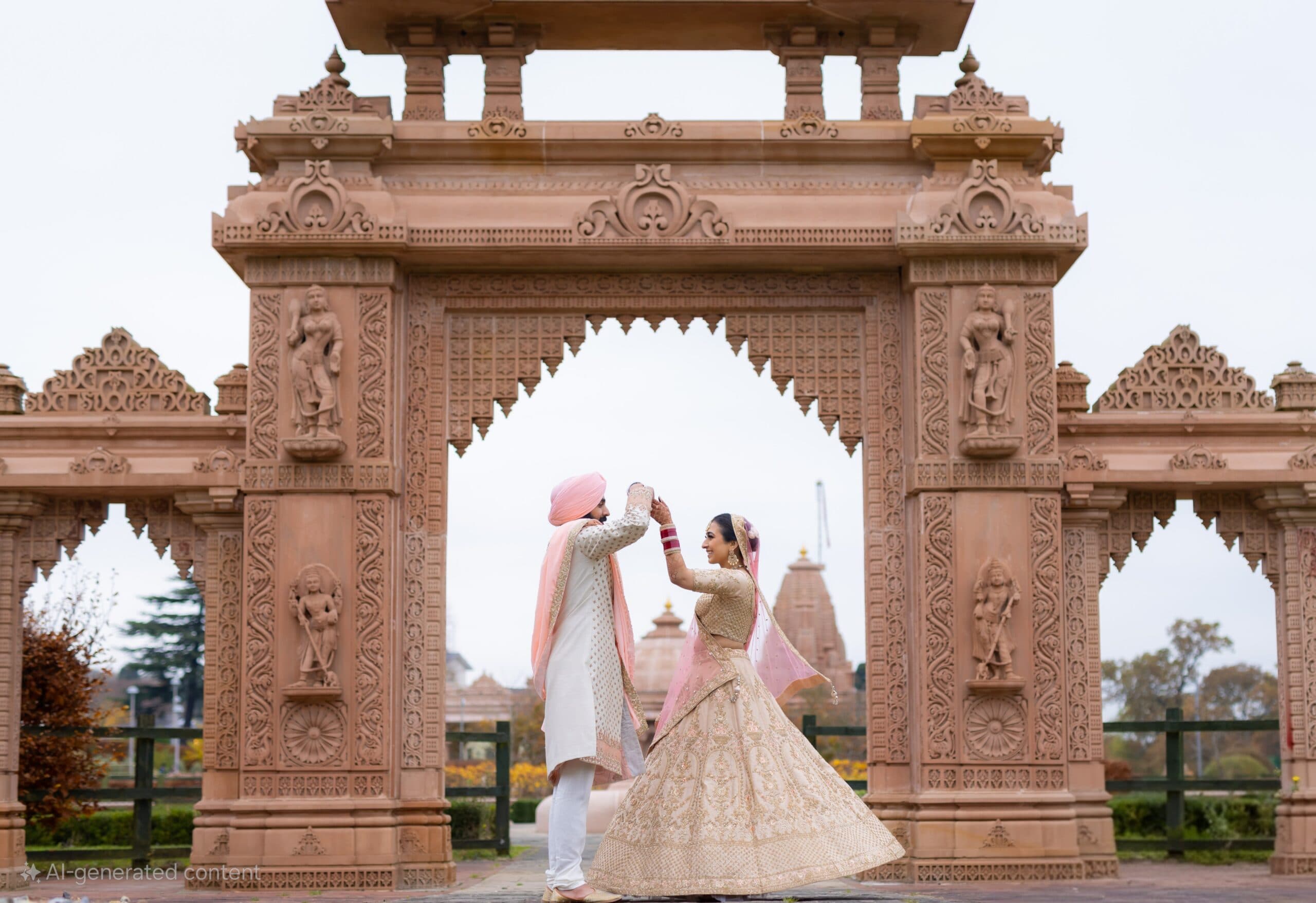 South Asian wedding celebration